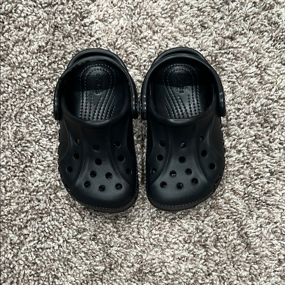 Kids Black Clogs